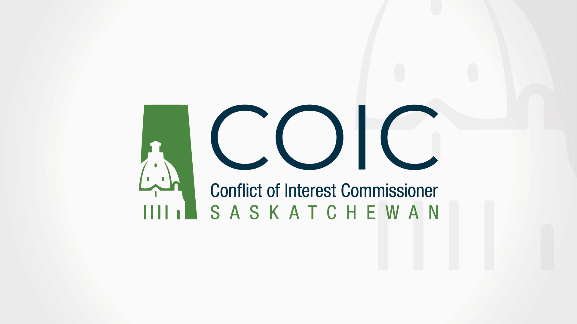 Conflict of Interest Commissioner Saskatchewan, Logo, COIC Logo, Portfolio Image