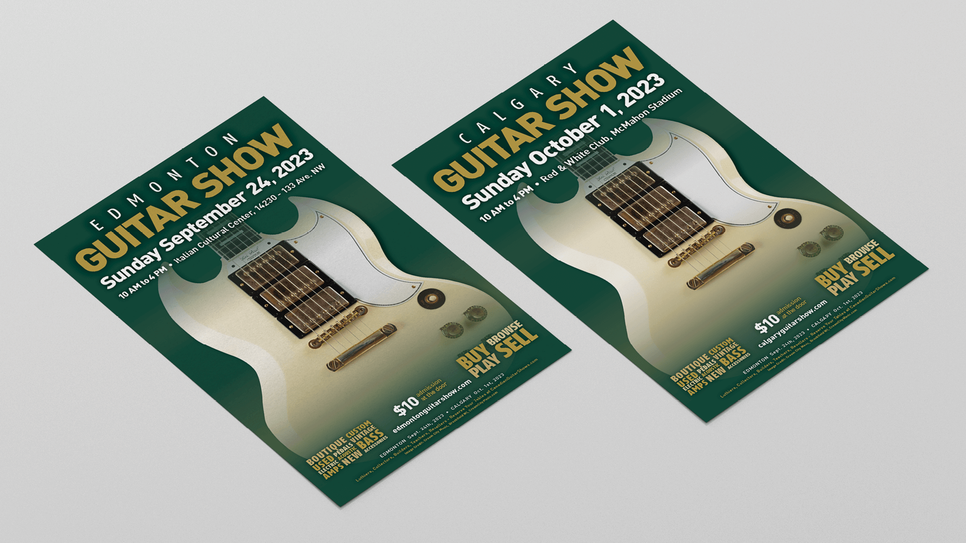 Canadian Guitar Shows, Print, Calgary & Edmonton Guitar Shows, Portfolio Image, 