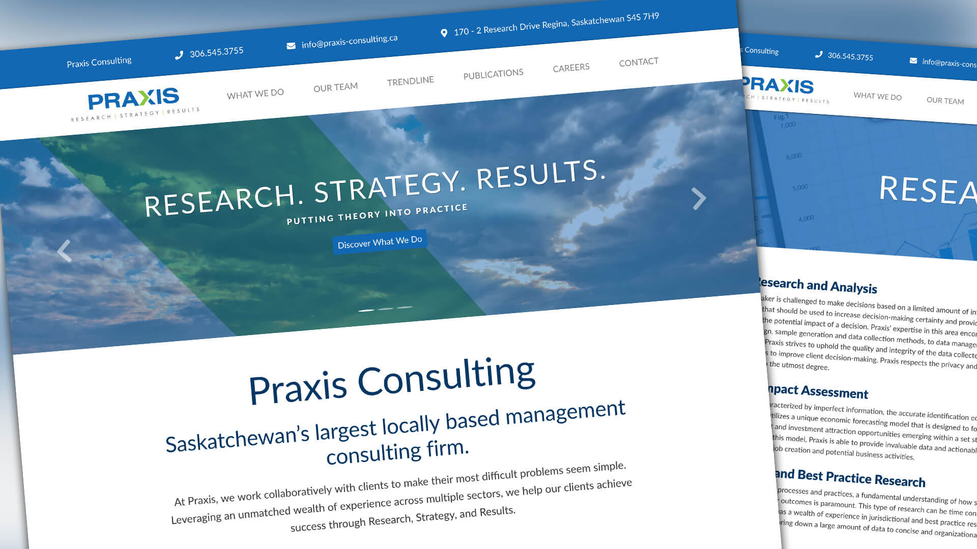 Praxis Consulting, Website, Praxis Consulting Website, Portfolio Image