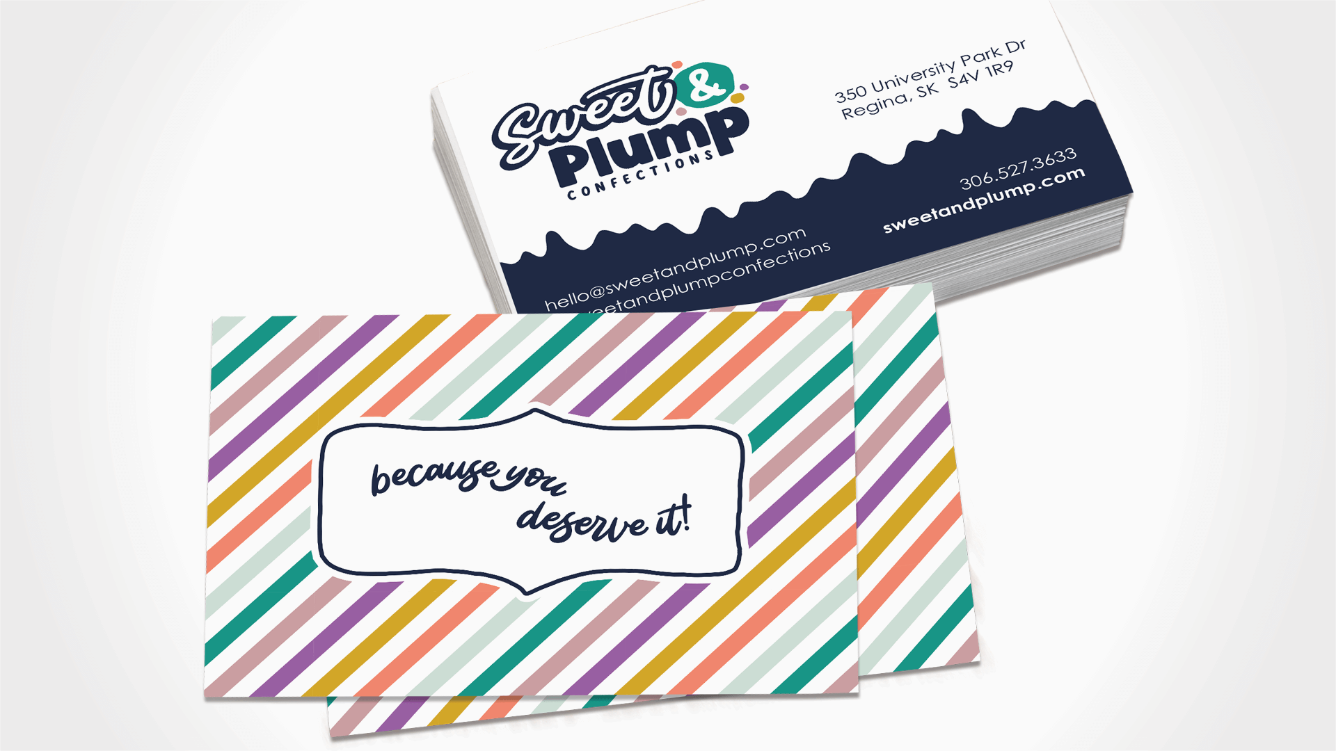 Sweet & Plump Confections, Design, Sweet & Plump Confections Business Cards, Portfolio Image